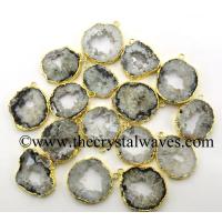 Electroplated Drusy , Geodes , Slices , Etc.Pendants