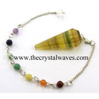 Faceted Pendulums With Chakra Beads Chain