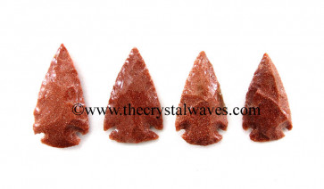 Red Gold Stone Arrowhead  1" - 1.50"