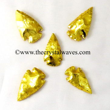 Gold Plated Arrowhead 1.50" - 2"