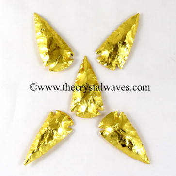 Gold Plated Arrowhead 2" - 2.50"