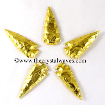 Gold Plated Arrowhead 2.50" - 3"
