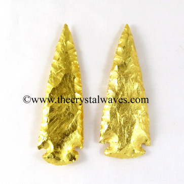 Gold Plated Arrowhead 4" - 4.50"