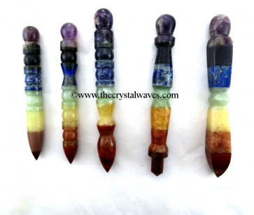 7 Chakra Bonded Assorted Designs Healing Sticks
