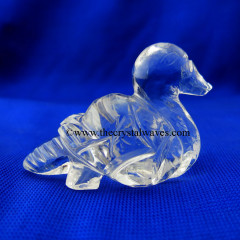 Wholesale Crystal Quartz / Sfatik Hand Carved Duck