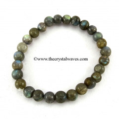 Labradorite Round Beads Bracelet