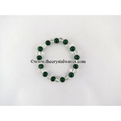 Green Aventurine Crystal Quartz Round Beads Bracelet