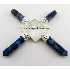 Lapis Lazuli & Crystal Quartz Pyramid Energy Generator