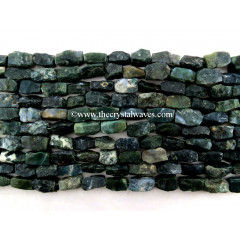 Moss Agate Hand Knapped Rectangle Nuggets
