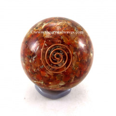 Carnelian Orgone Ball / Sphere