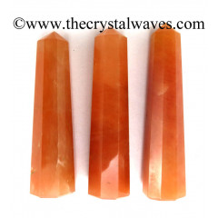 Red Aventurine 1.5 to 2 Inch Pencil 6 to 8 Facets