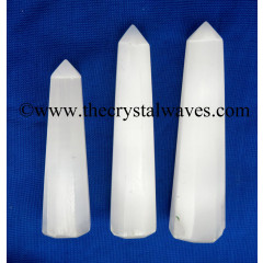 Selenite 2" to 3" Pencil 6 to 8 Facets