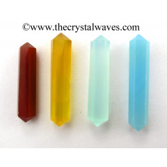 Mix Chalcedony 1.50 - 2" Double Terminated Pencil