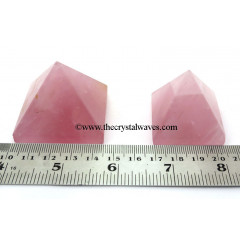 Rose Quartz Good Color 35 - 55 mm wholesale pyramid