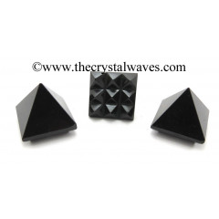 Black Obsidian Lemurian Pyramid