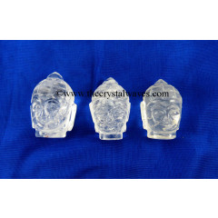 Crystal Quartz Small Buddha Head