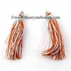 Orange & White Color Tassels