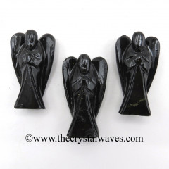 Shungite 1.50" Varnish Polished Angels