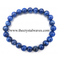 Blue Kyranite 8 mm Round Beads Bracelet
