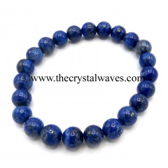 Lapis Lazuli 8 mm Round Beads Bracelet