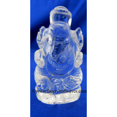  Crystal Quartz Hand Carved  Ganesha Good Quality Small Size