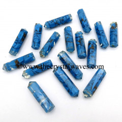 Turquoise Man-Made Chips 1.50 Inch Orgone Pencil