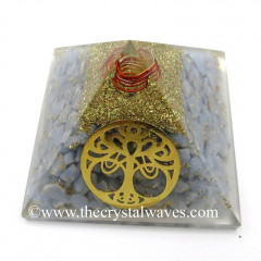 Angelite Chips Orgone Pyramid With New Tree Of Life Symbol