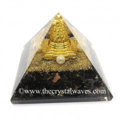 Shungite Chips Orgone Pyramid With Meru Shreeyantra
