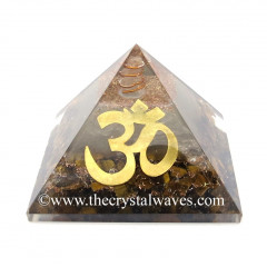 Glow In Dark GID Tiger Eye Agate Chips Orgone Pyramid With Big New Tree  Of Life