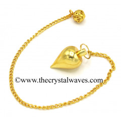 Metal Dowsing Pendulum Golden Style 13