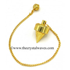 Metal Dowsing Pendulum Golden Style 17