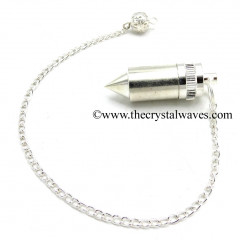 Metal Dowsing Pendulum Silver Style 29