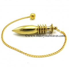 Metal Dowsing Pendulum Golden Style 32
