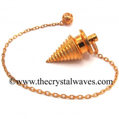 Metal Dowsing Pendulum Copper Style 40