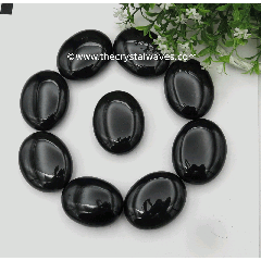 Black Obsidian Palmstone Shapes