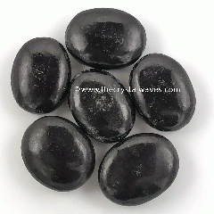 Black Tourmaline Palmstone Shapes