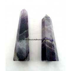 Chevron Amethyst 1.5 to 2 Inch Pencil 6 to 8 Facets