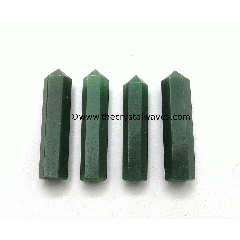 Green Aventurine Dark 1.5 to 2 Inch Pencil 6 to 8 Facets