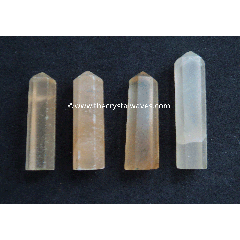 Orange Selenite 1.5 to 2 Inch Pencil 6 to 8 Facets