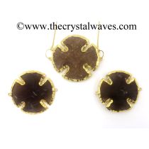 Agate Viking's Cross Shape Gold Electroplated Connector/Pendants