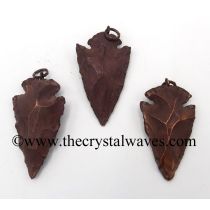 copper-plated-arrowhead-diy-agate-pendant-necklace-jewelry