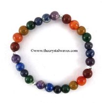 round beads with 7 chakra