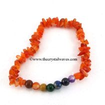 carnelian chips with 7 chakra