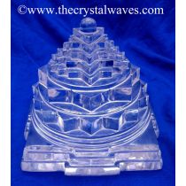 Exclusive Crystal Quartz / Sfatik Hand Carved Shreeyantra
