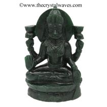 Exclusive Green Aventurine Hand Carved Goddess Lakshmi Ji Idol