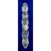 Crystal Quartz Carved Buddha Healing Stick