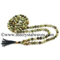 Green Cat's Eye Knotted Jap Mala
