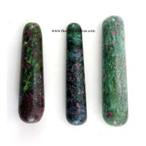 Ruby Zoisite Smooth Massage Wands