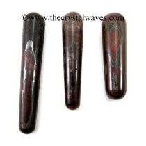 Red Tiger Eye Agate Smooth Massage Wands