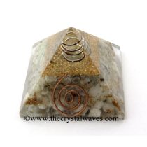 Rainbow Moonstone Chips Orgone Pyramids With Copper Wrrapped Crystal Point
